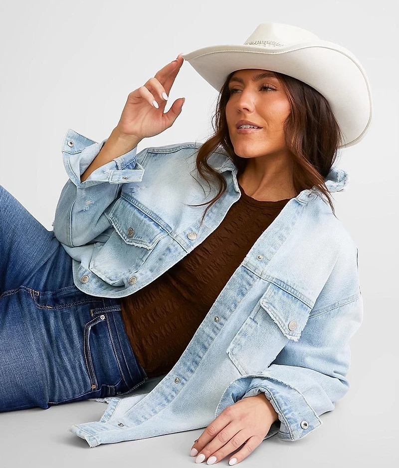 Rhinestone Fringe Cowboy Hat