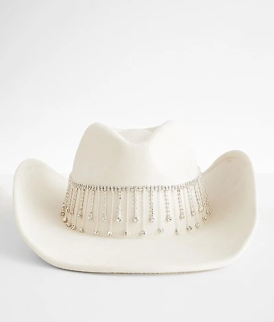 Rhinestone Fringe Cowboy Hat