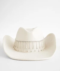 Rhinestone Fringe Cowboy Hat
