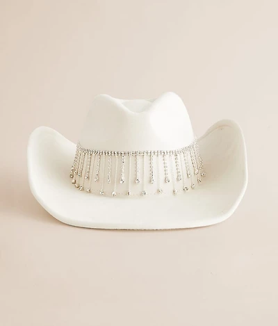 Rhinestone Fringe Cowboy Hat
