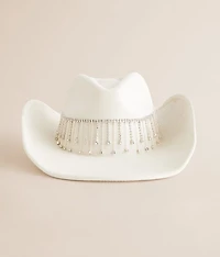 Rhinestone Fringe Cowboy Hat