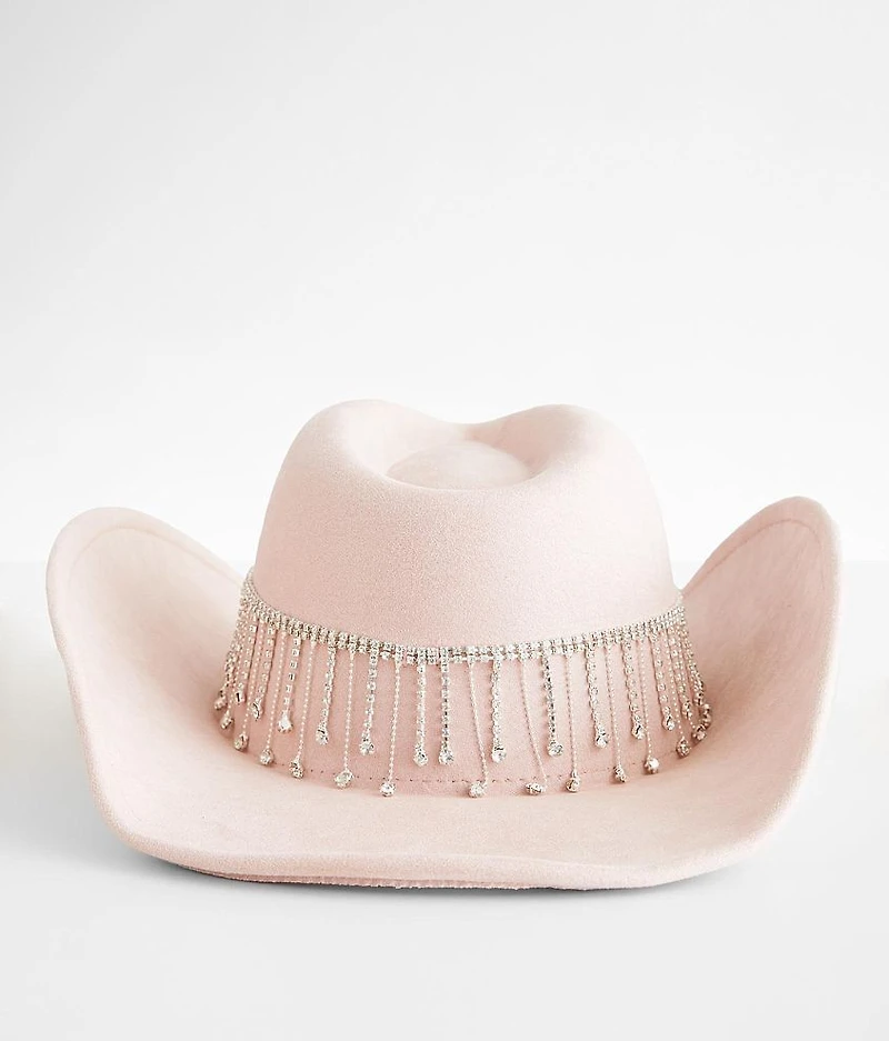Rhinestone Fringe Cowboy Hat