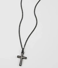 Inset Cross Necklace
