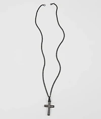 Inset Cross Necklace