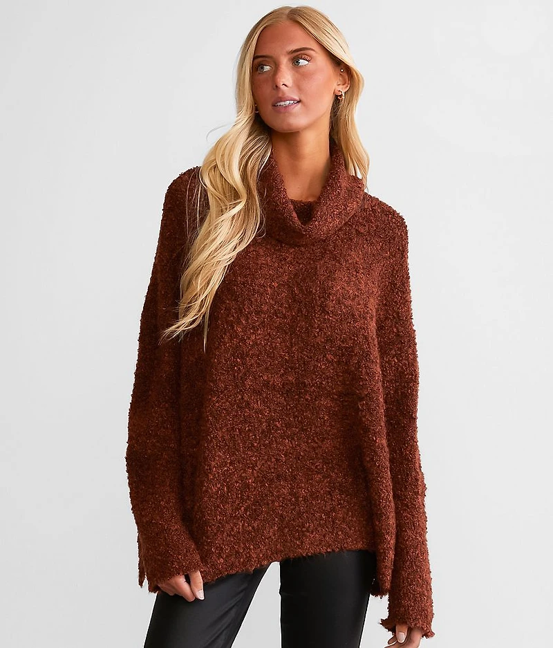 Boucle Yarn Oversized Sweater