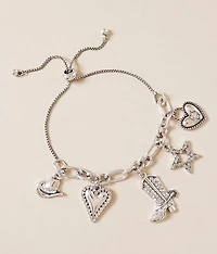 Sterling & Stitch Western Charm Bracelet