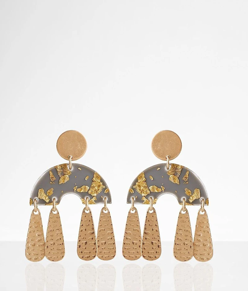 Foiled Resin Earring