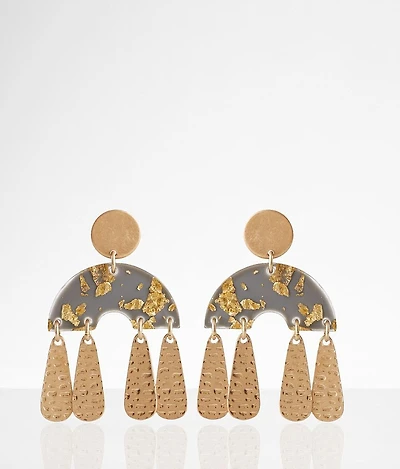 Foiled Resin Earring