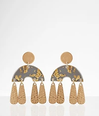 Foiled Resin Earring