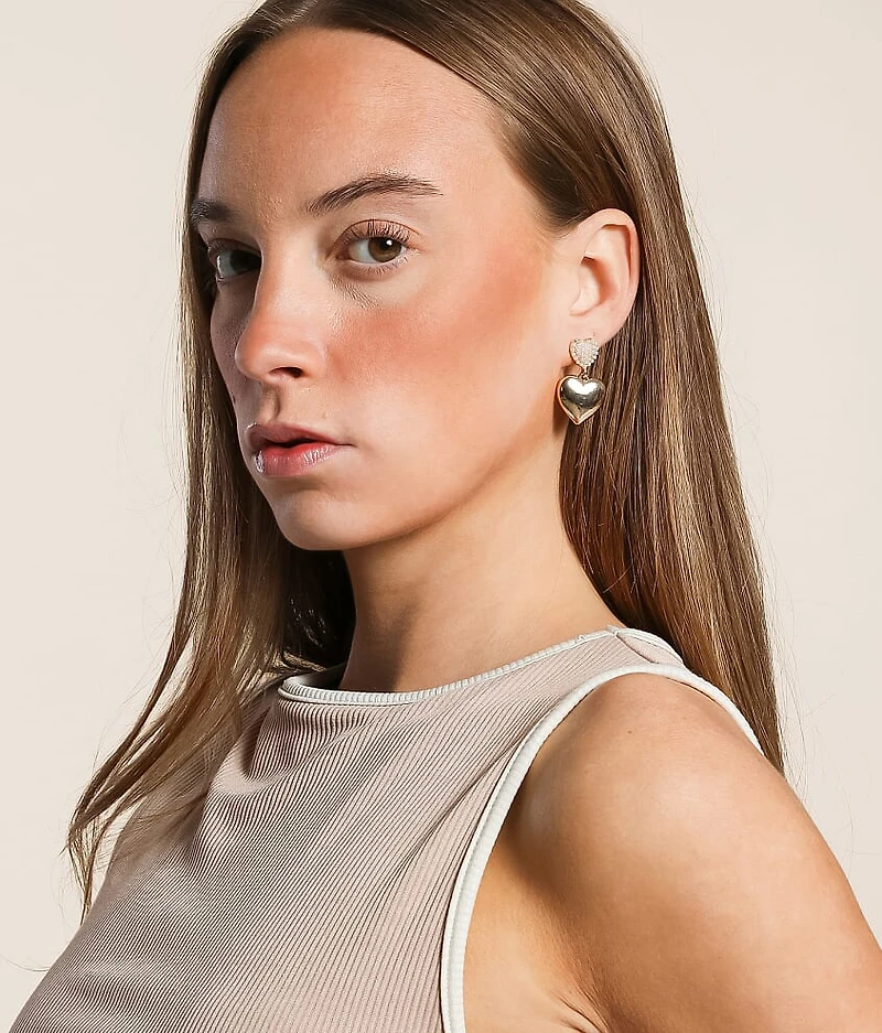 Double Heart Earring