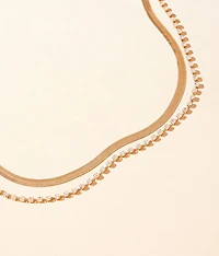 2 Pack Glitz Necklace Set