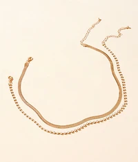 2 Pack Glitz Necklace Set