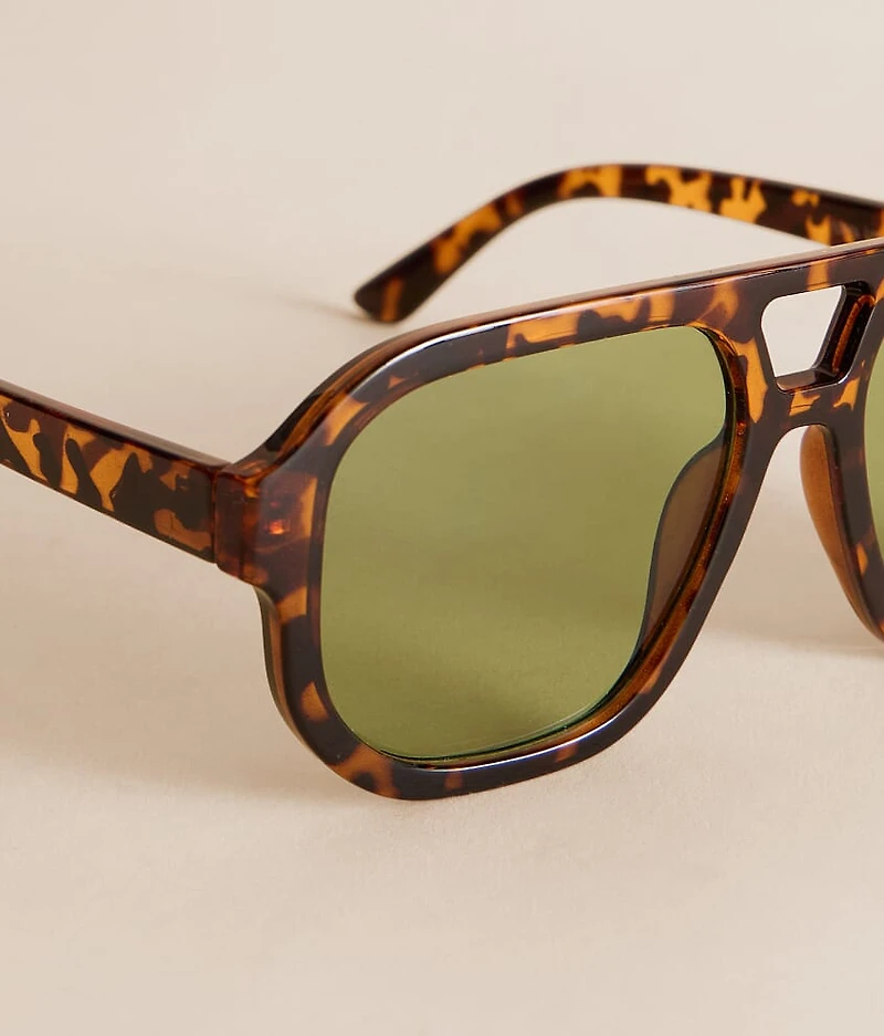 Tort Aviator Sunglasses