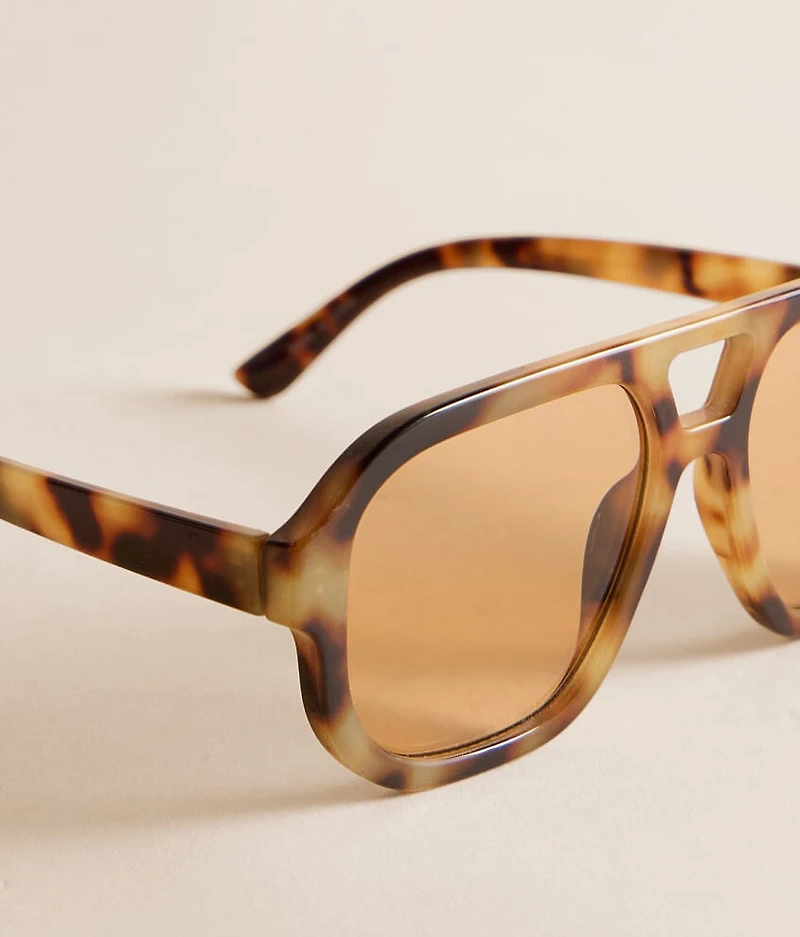 Tort Aviator Sunglasses