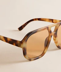 Tort Aviator Sunglasses