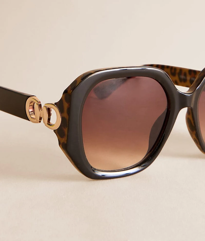 Leopard Print Sunglasses
