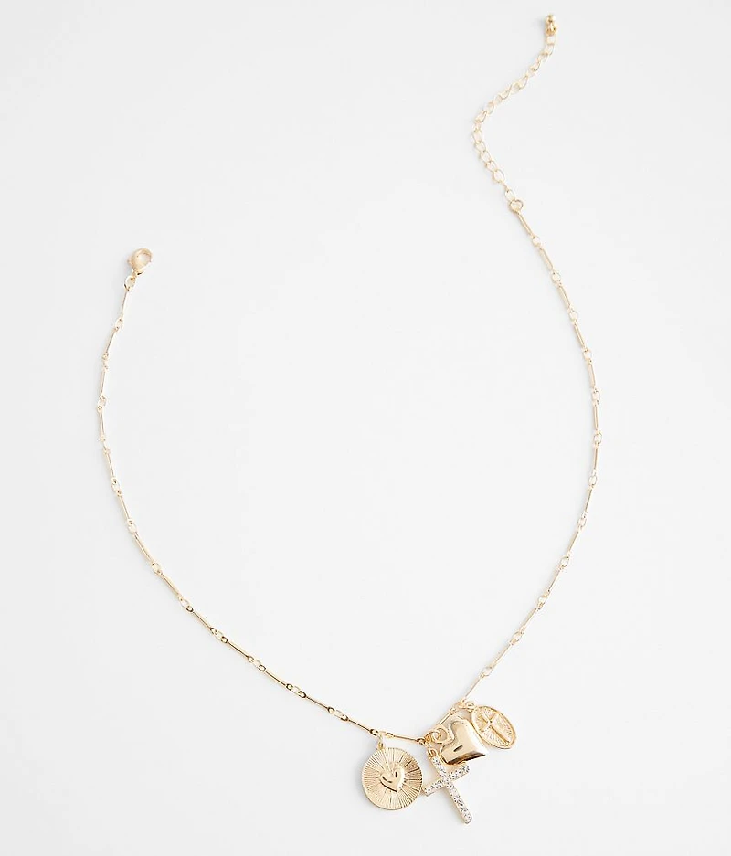 Cross & Heart Necklace