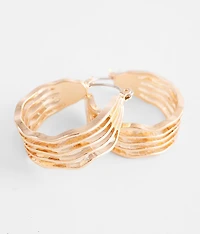 Wavy Hoop Earring