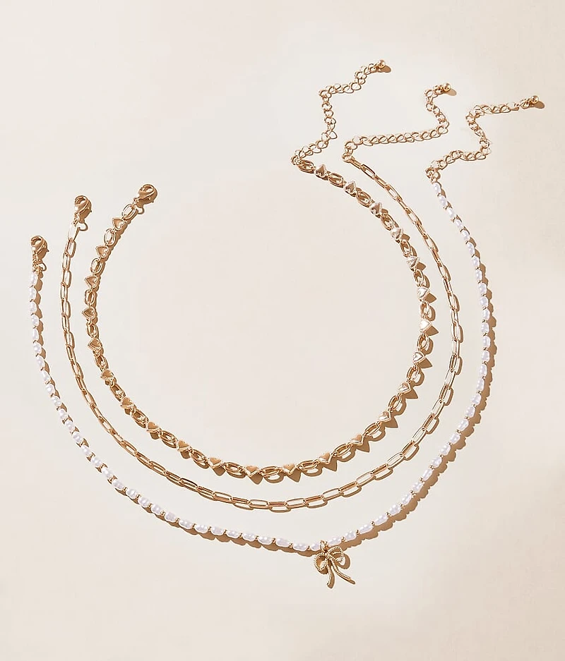 3 Pack Mixed Necklace Set