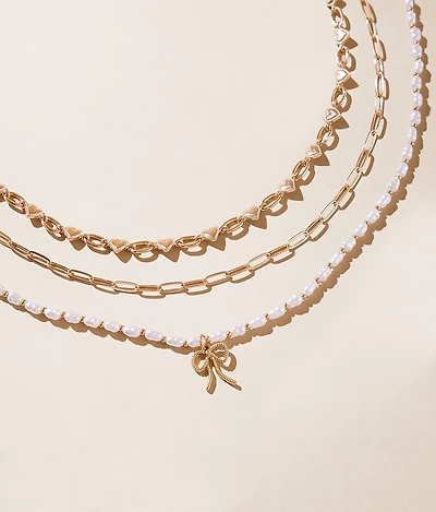 3 Pack Mixed Necklace Set