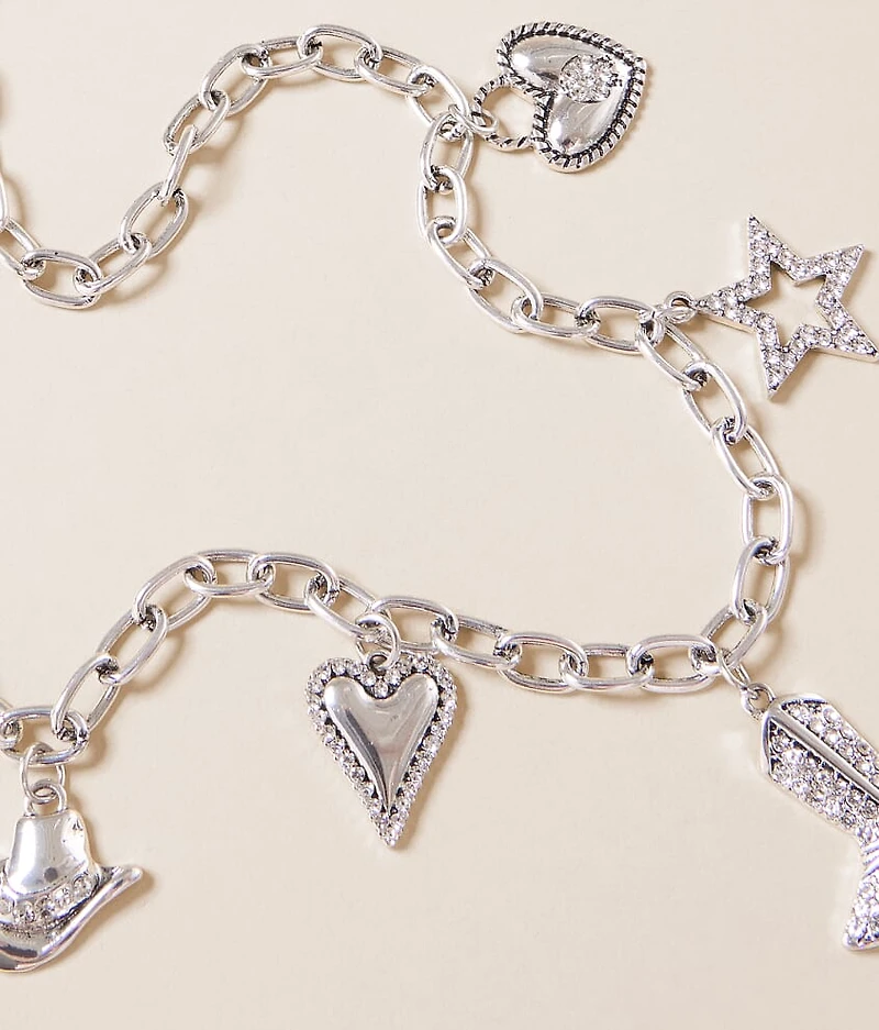 Western Glitz Charm Necklace