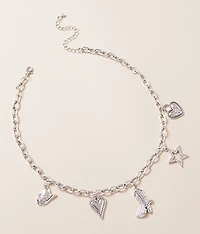 Sterling & Stitch Western Glitz Charm Necklace