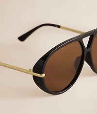 Round Aviator Sunglasses