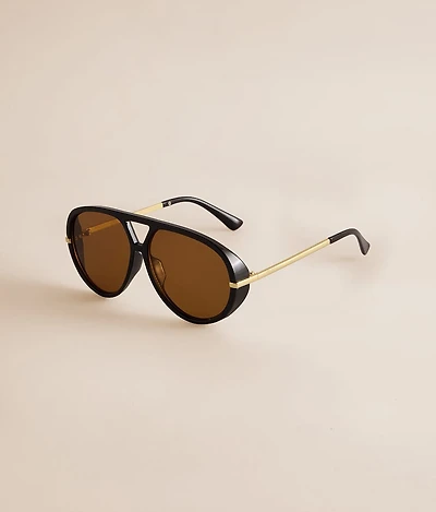Round Aviator Sunglasses