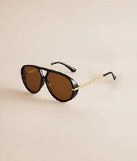 Round Aviator Sunglasses