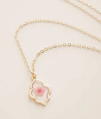 Pressed Flower Necklace