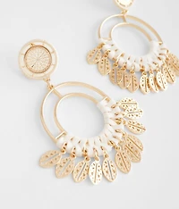 Feather Filigree Earring