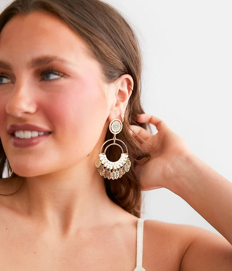 Feather Filigree Earring