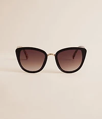 Leopard Print Cateye Sunglasses