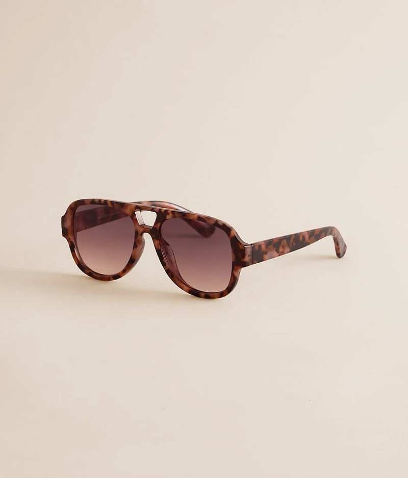 Tort Aviator Sunglasses