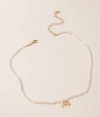 Beaded Bow Necklace