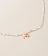 Beaded Bow Necklace