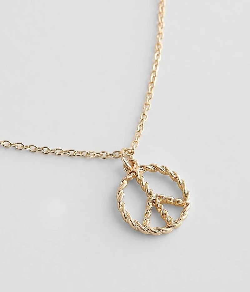 Peace Sign Necklace