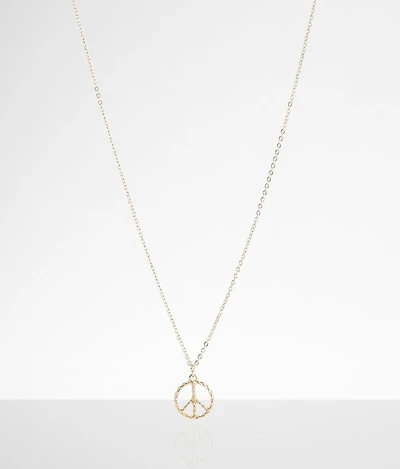 Peace Sign Necklace