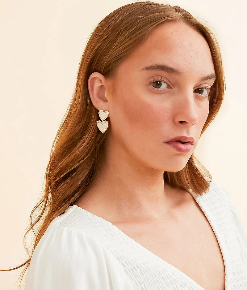 Double Heart Earring