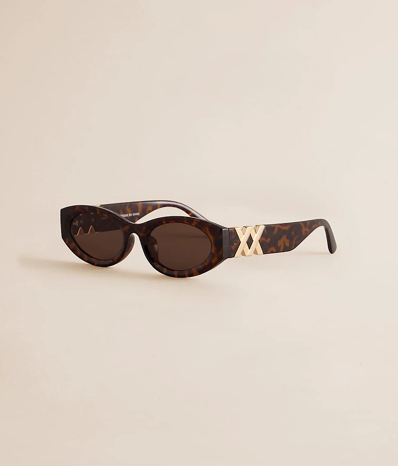 Tort Oval Sunglasses