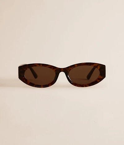 Tort Oval Sunglasses