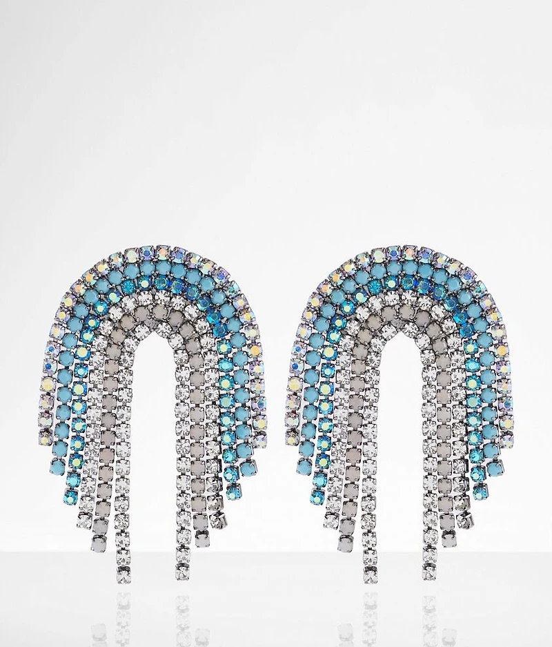 Mini Rainbow Fringe Earring