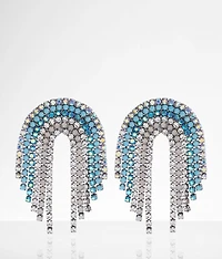 Mini Rainbow Fringe Earring