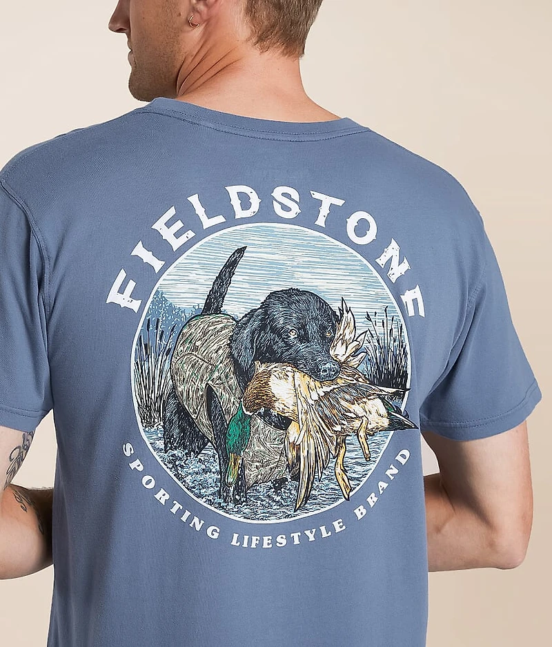 Black Lab Retrieving T-Shirt