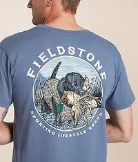 Black Lab Retrieving T-Shirt