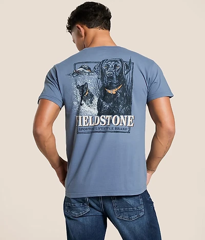 Black Labrador Splash T-Shirt