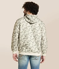White Camo Quilted Hooded Sweatshirt