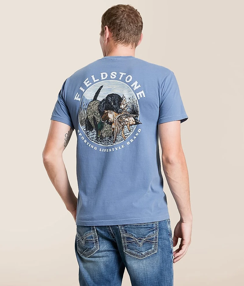 Black Lab Retrieving T-Shirt
