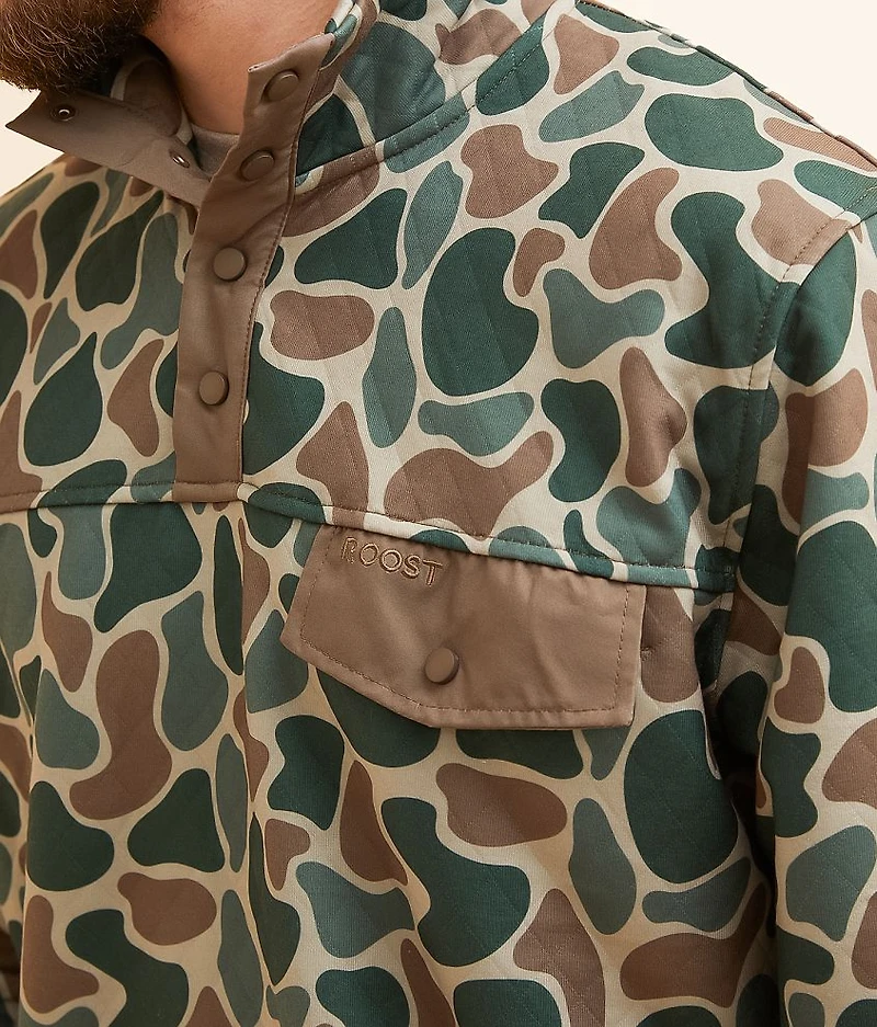 Camo Quarter Snap Pullover
