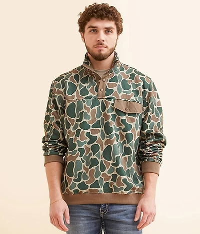 Camo Quarter Snap Pullover